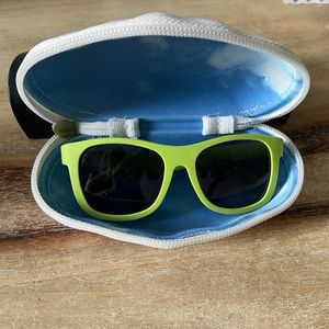 Babiators sunglasses with UV protection. Like green, ages 3-5.